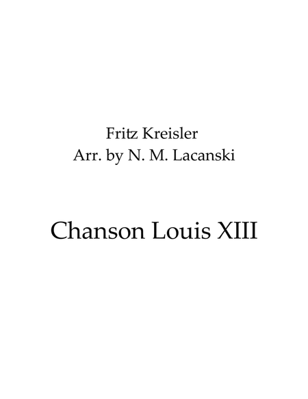 Chanson Louis XIII image number null
