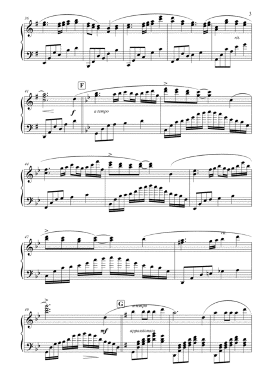 Ballade of Nostalgia Ballade of Nostalgia Piano Solo scores gallery preview page 4