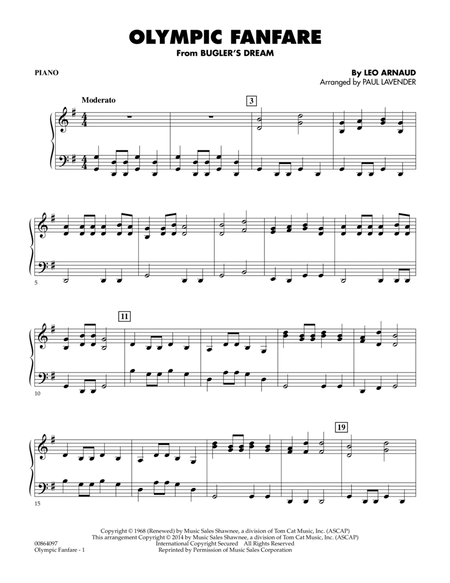 Olympic Fanfare (Bugler's Dream) - Piano