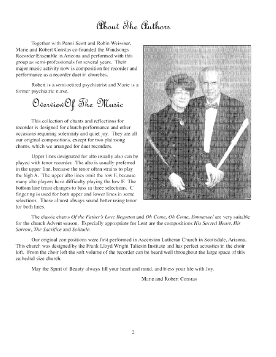 Chants and Reflections for Recorder Recorder scores gallery preview page 3