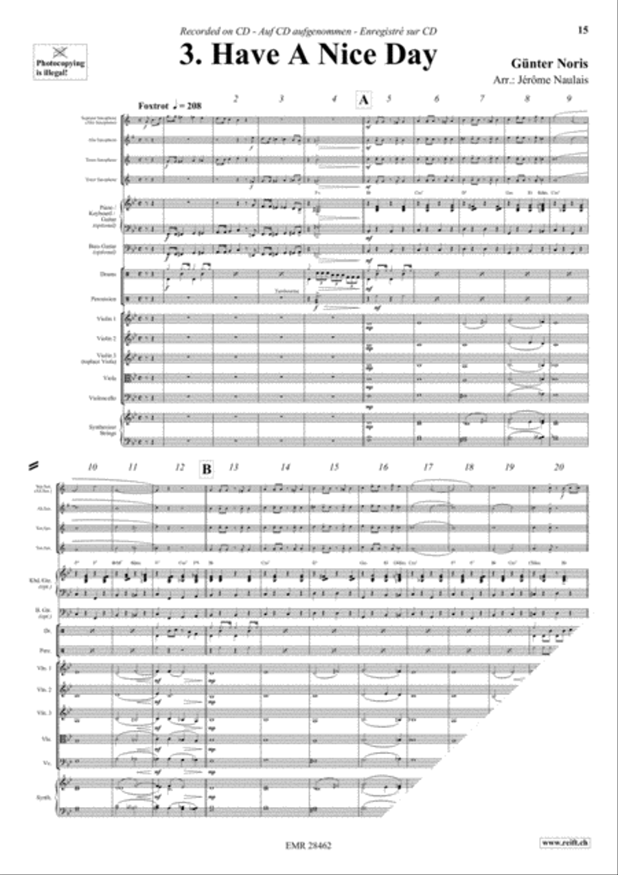 Let's Dance Volume 3 Let's Dance Volume 3 Saxophone Ensemble scores gallery preview page 5