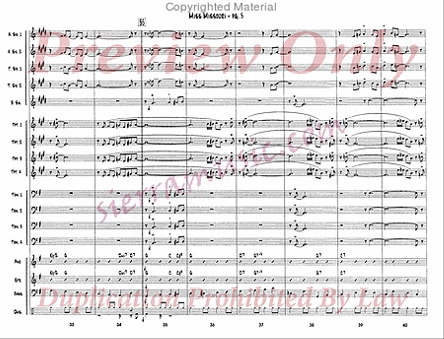 Miss Missouri Big Band scores gallery preview page 6