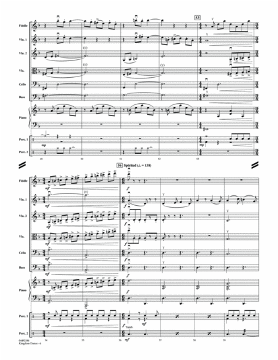 Kingdom Dance (from Tangled) - Conductor Score (Full Score) String Orchestra scores gallery preview page 6