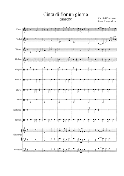Cinta di fior un giorno by Ester Alessandrini Flute - Digital Sheet Music