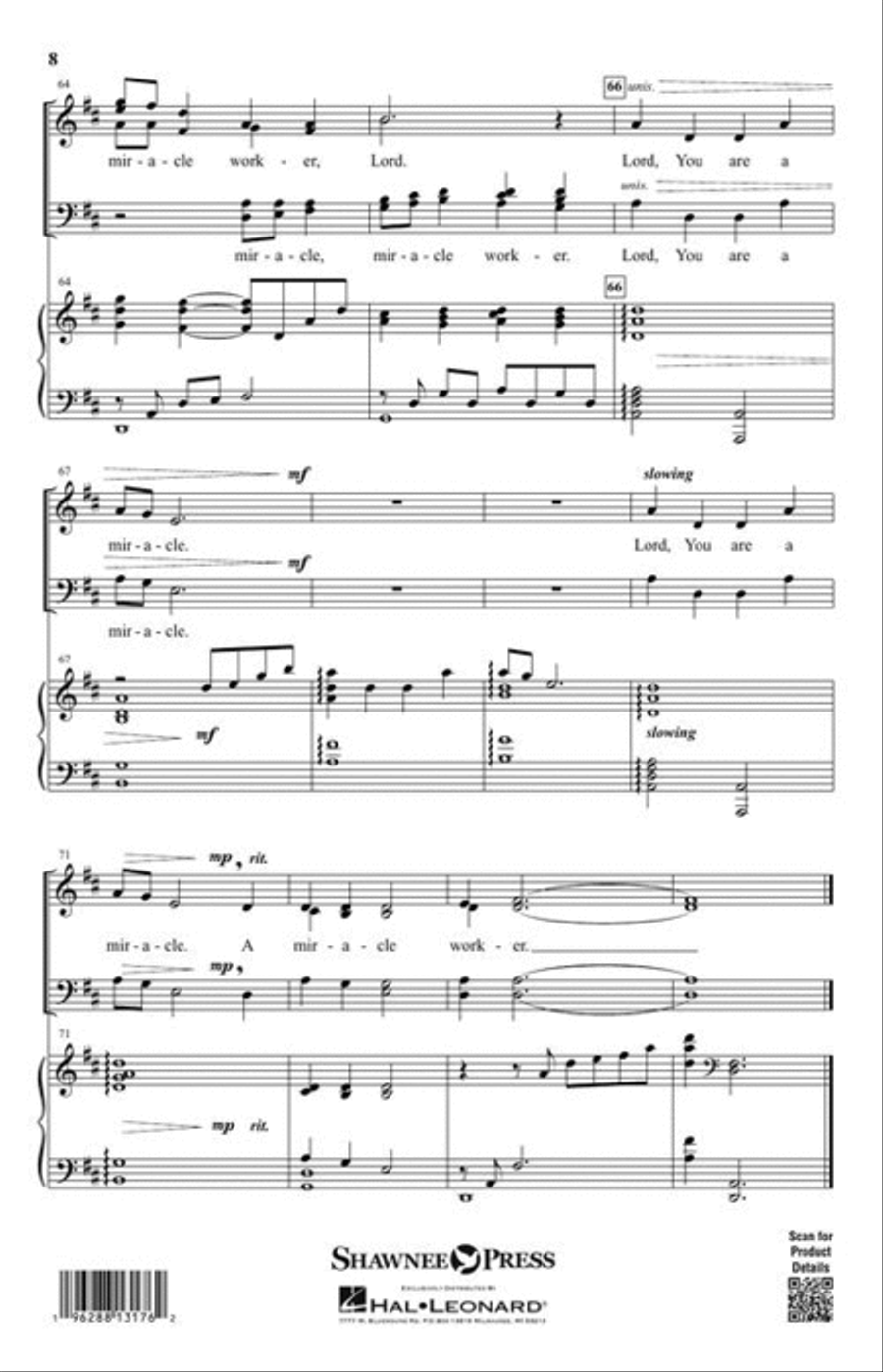 Miracle Worker Miracle Worker 4-Part scores gallery preview page 6