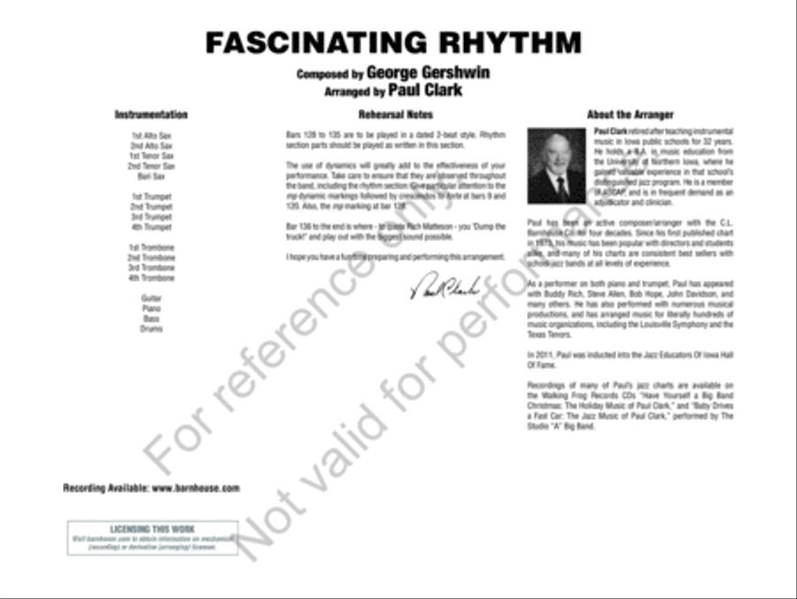 Fascinating Rhythm Jazz Ensemble scores gallery preview page 3