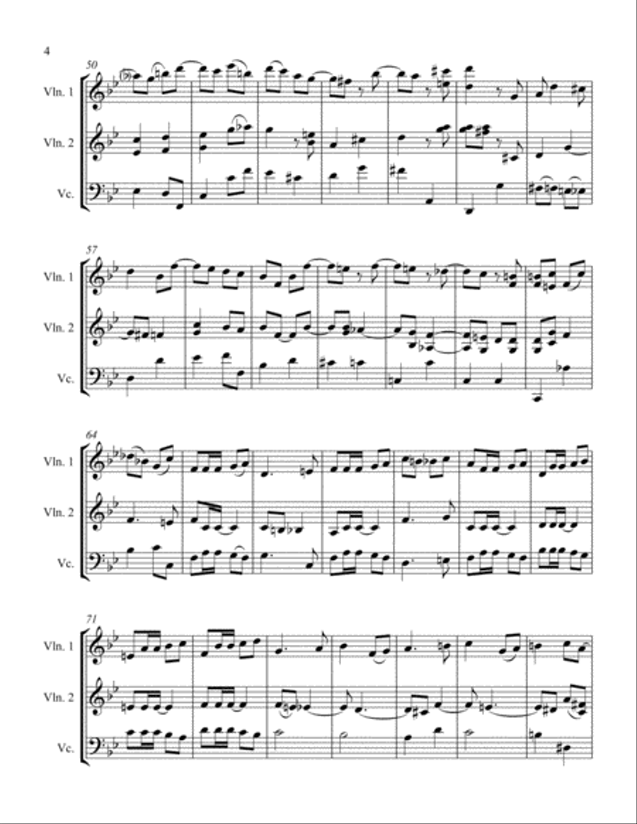 Etude #2 String Trio scores gallery preview page 4