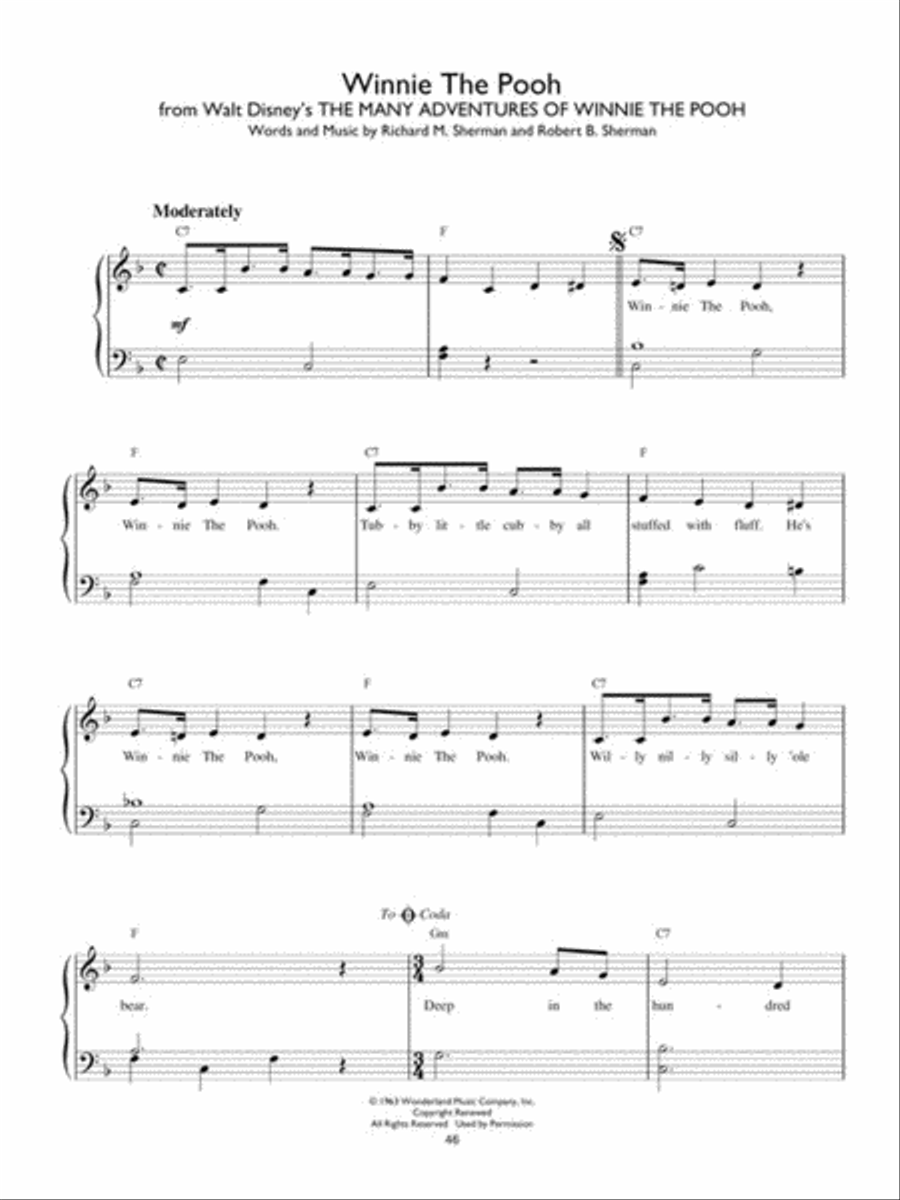 Disney Hits Easy Piano scores gallery preview page 7