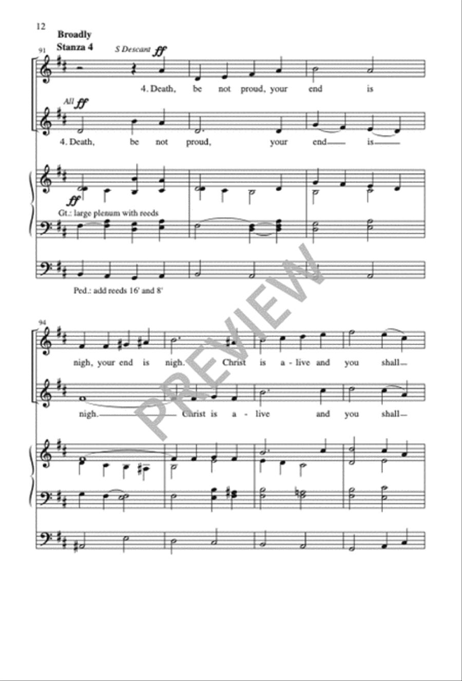 Death, Be Not Proud 4-Part scores gallery preview page 13