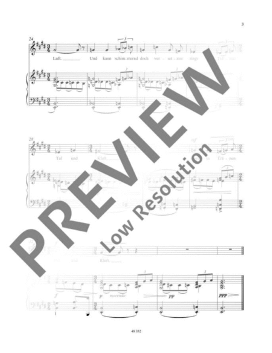 Angedenken Medium Voice scores gallery preview page 4