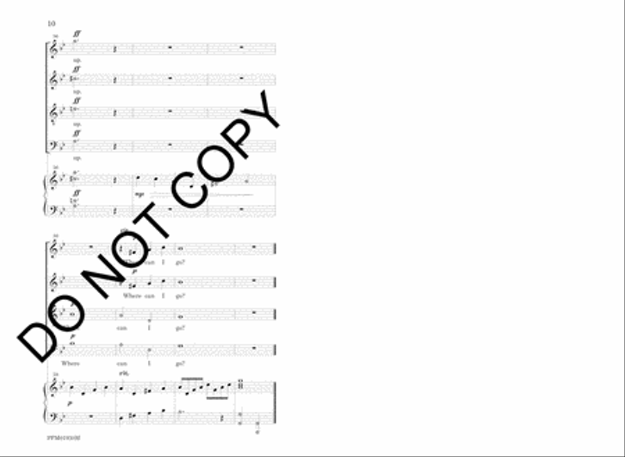Where Can I Go From Your Spirit? 4-Part scores gallery preview page 13
