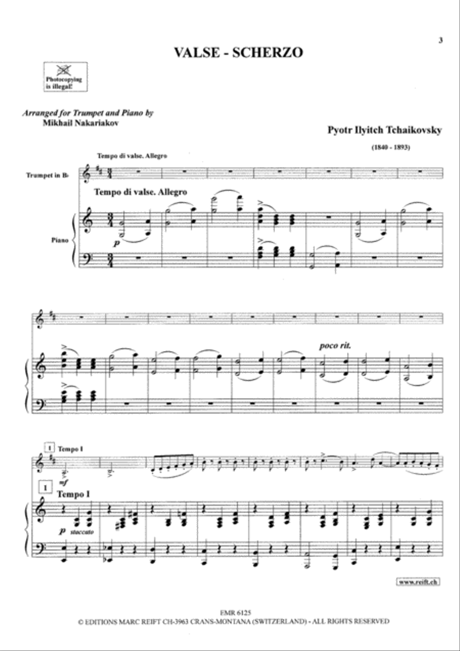 Valse Scherzo Valse Scherzo Cornet scores gallery preview page 3
