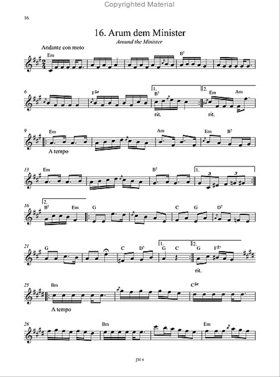 Around and Around. 18 Klezmer Tunes for Clarinet (2006) Clarinet Solo scores gallery preview page 2
