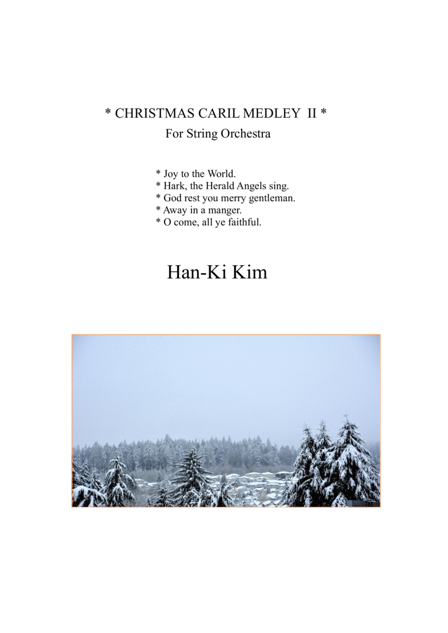 Christmas Carol Medley II (For String Orchestra) String Orchestra scores gallery preview page 1