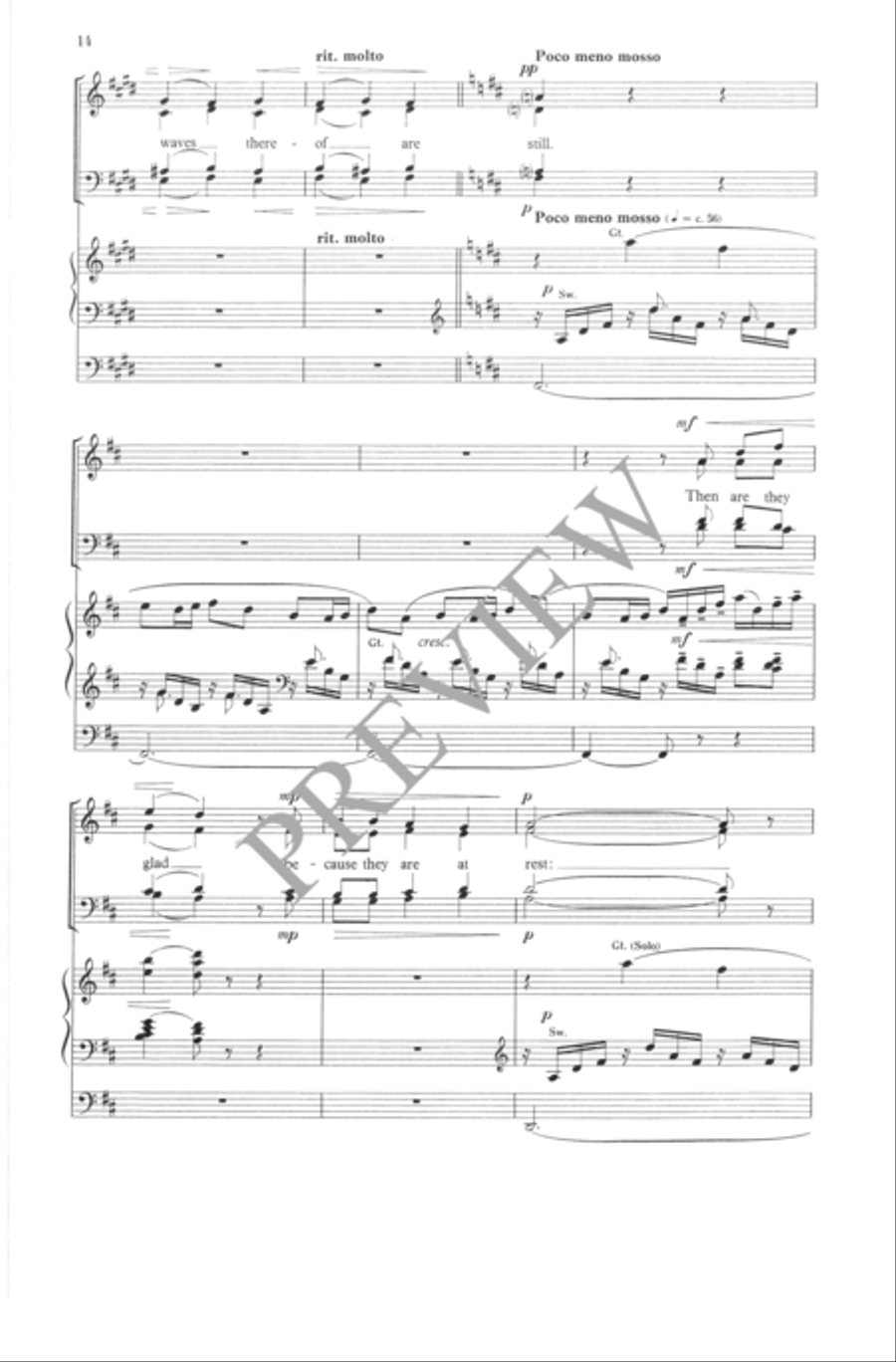 They that Go Down to the Sea in Ships 4-Part scores gallery preview page 15