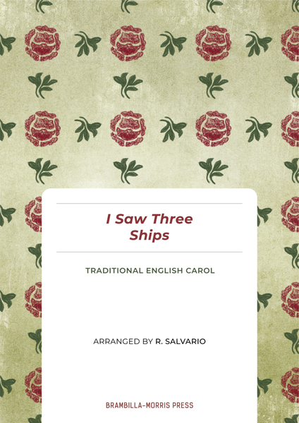 I Saw Three Ships Piano Solo (Sheet Music) - C Major image number null