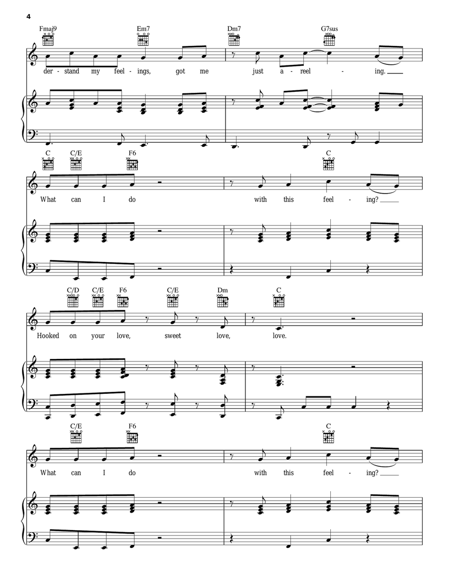 Hooked On Your Love Hooked On Your Love Piano, Vocal, Guitar scores gallery preview page 4
