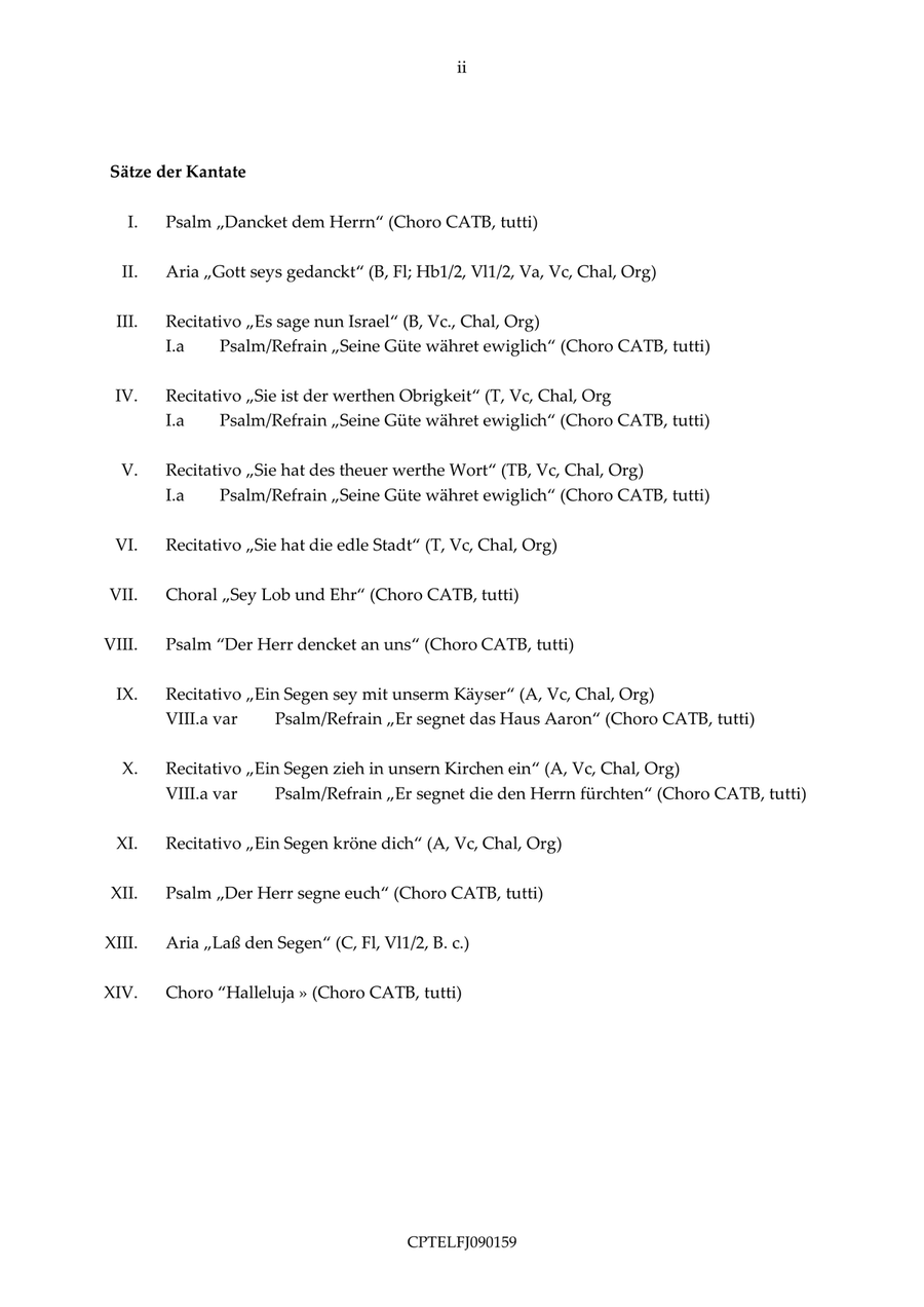 Dancket dem Herrn denn er ist freundlich TVWV 1:159 4-Part scores gallery preview page 4