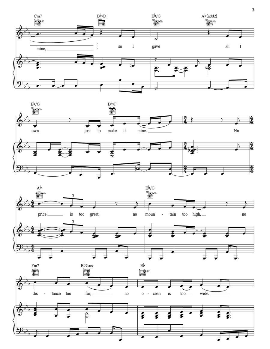 This Flame Piano, Vocal, Guitar scores gallery preview page 3