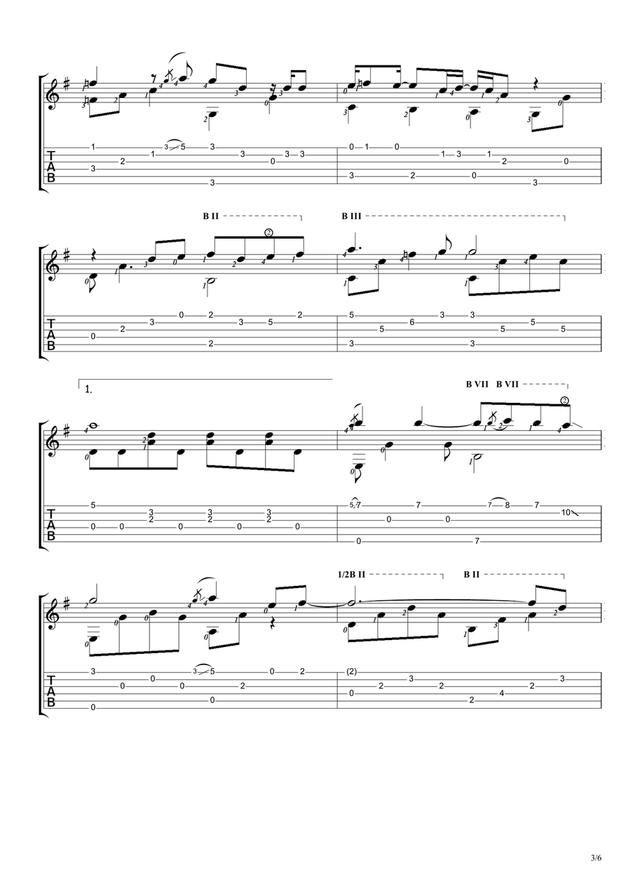 Eternal Flame Eternal Flame Acoustic Guitar scores gallery preview page 3