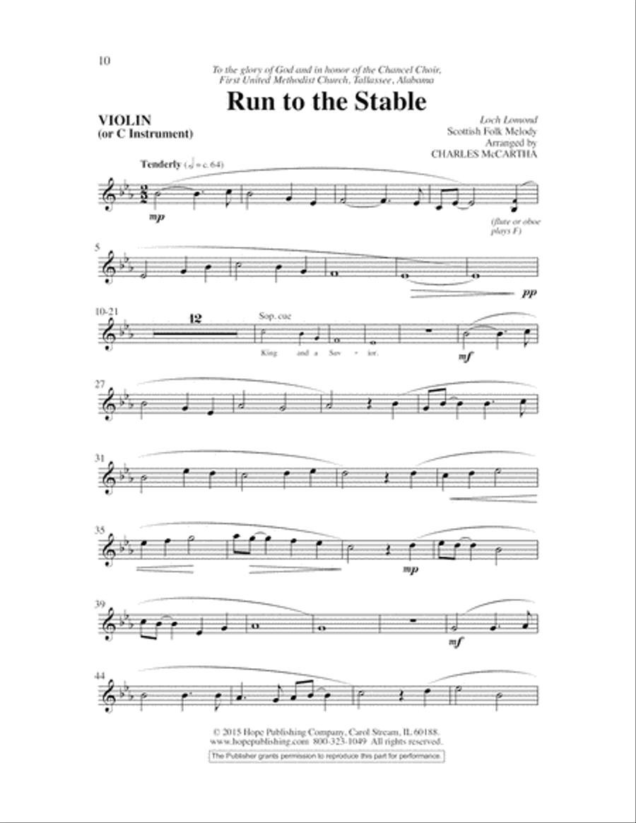 Run to the Stable 4-Part scores gallery preview page 11