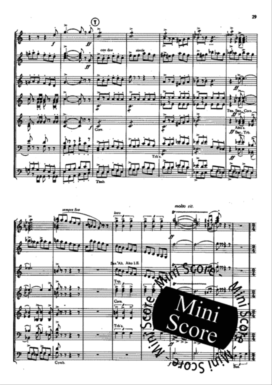 Piet Hein Rhapsodie Concert Band scores gallery preview page 31