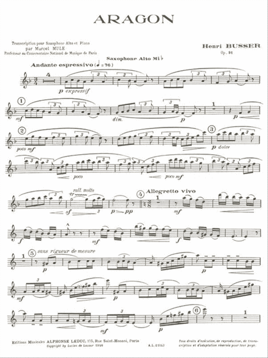 <br>Sheet music extract