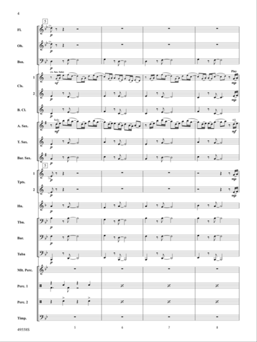 10,000 Hours: Score Concert Band scores gallery preview page 4