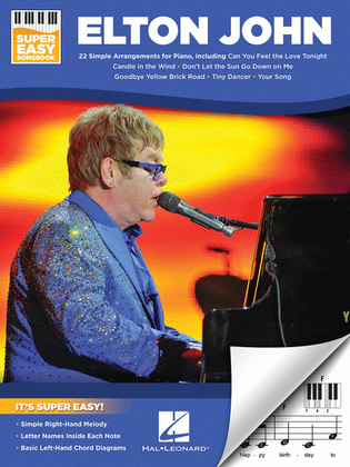 Book cover for Elton John – Super Easy Songbook
