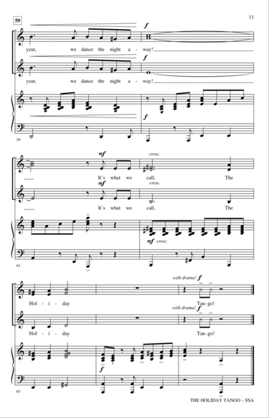 The Holiday Tango! SSA scores gallery preview page 10