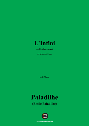 Paladilhe-L'Infini,in D Major