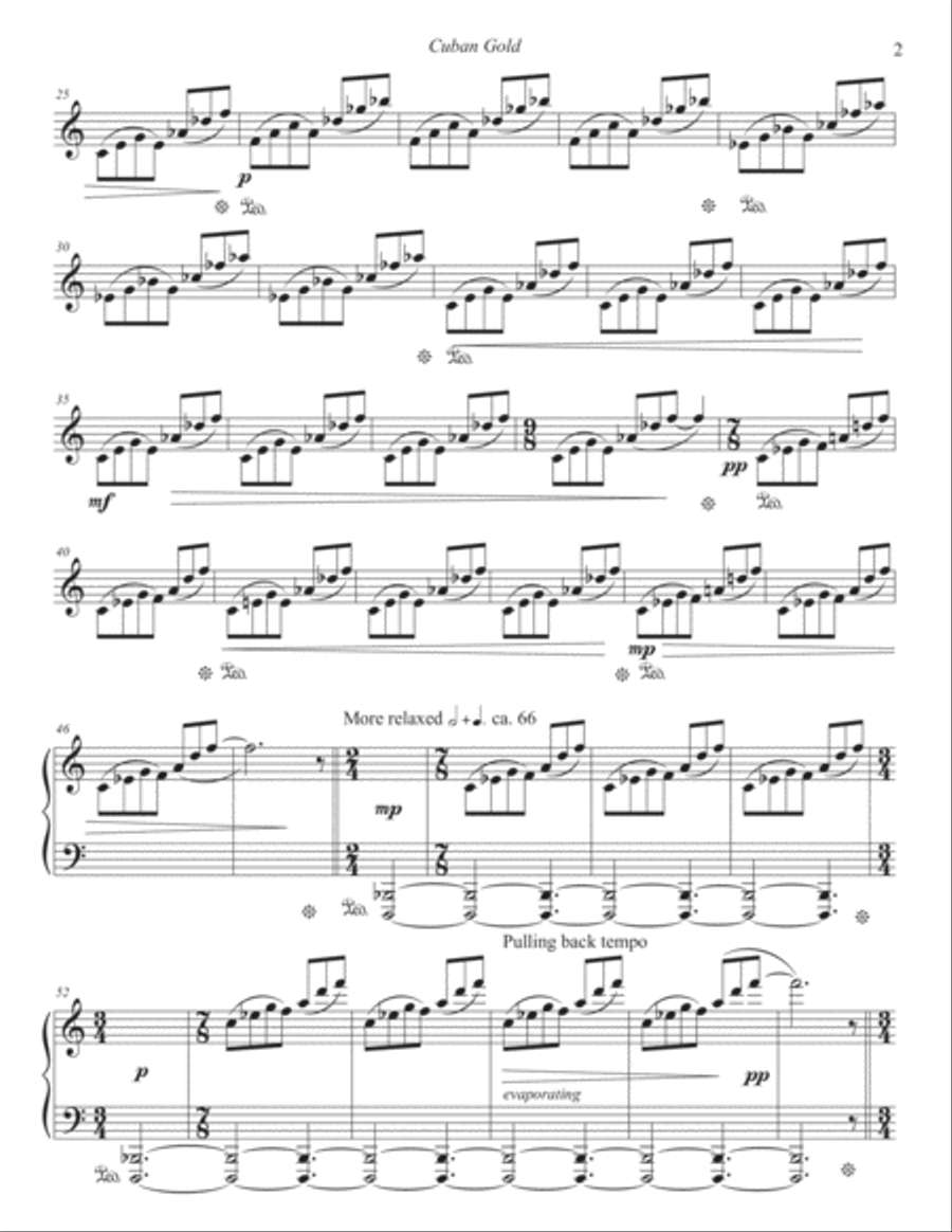 Cuban Gold Piano Solo scores gallery preview page 5