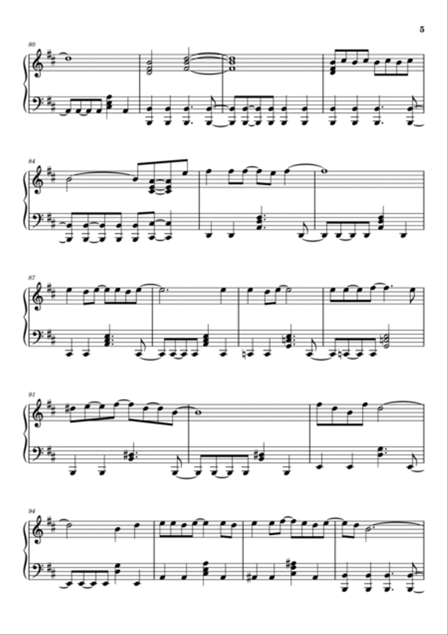Maneater Piano Solo scores gallery preview page 5
