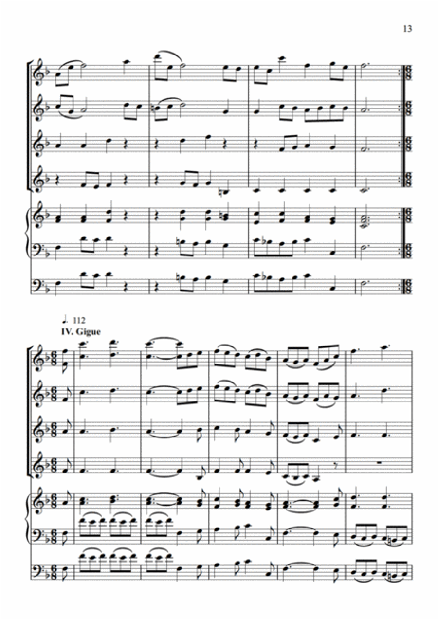 Bach Suite Set of Parts scores gallery preview page 11