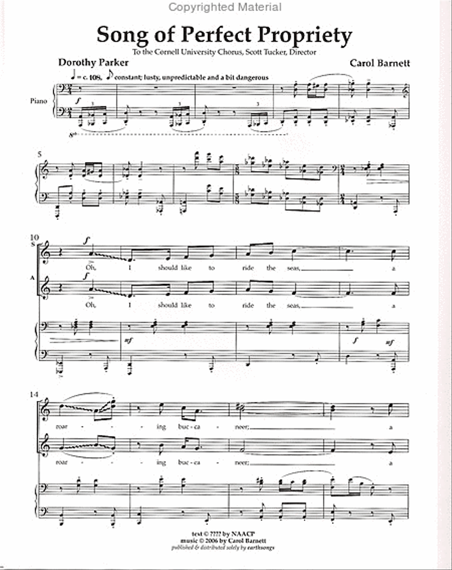 song of perfect propriety SSAA scores gallery preview page 2