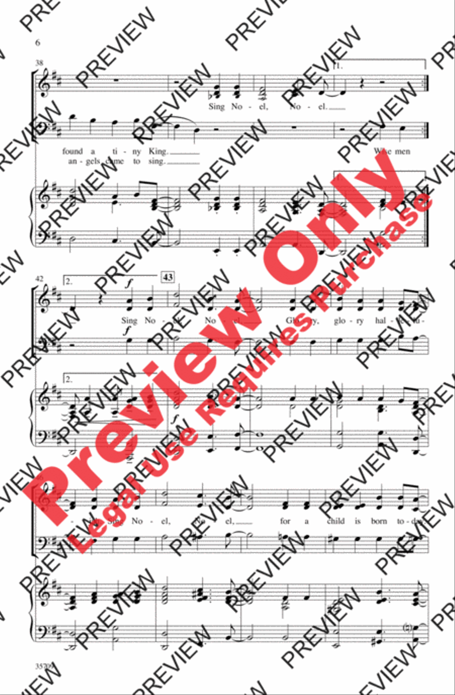 Sing Noel, Noel! 3-Part scores gallery preview page 6