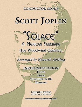 Book cover for Joplin - “Solace” - A Mexican Serenade (for Woodwind Quartet)