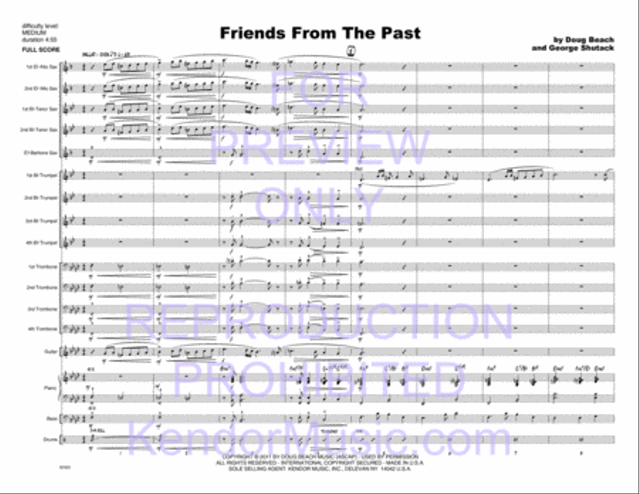 Friends From The Past Friends From The Past Jazz Ensemble scores gallery preview page 2