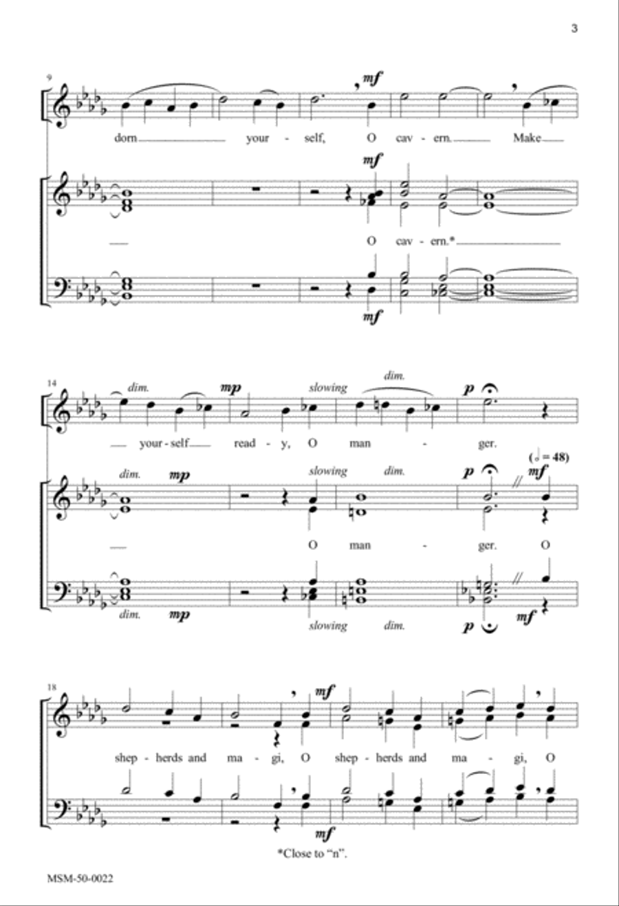 Adorn Yourself, O Cavern A Cappella scores gallery preview page 2
