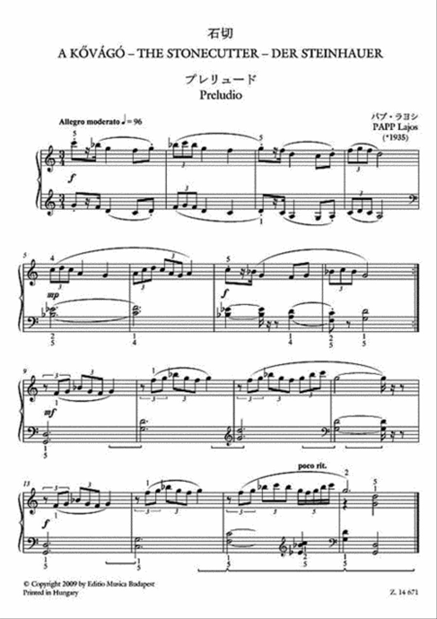 The Stonecutter Piano Solo scores gallery preview page 2
