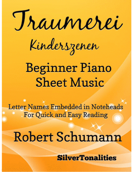 Traumerei Kinderszenen Beginner Piano Sheet Music