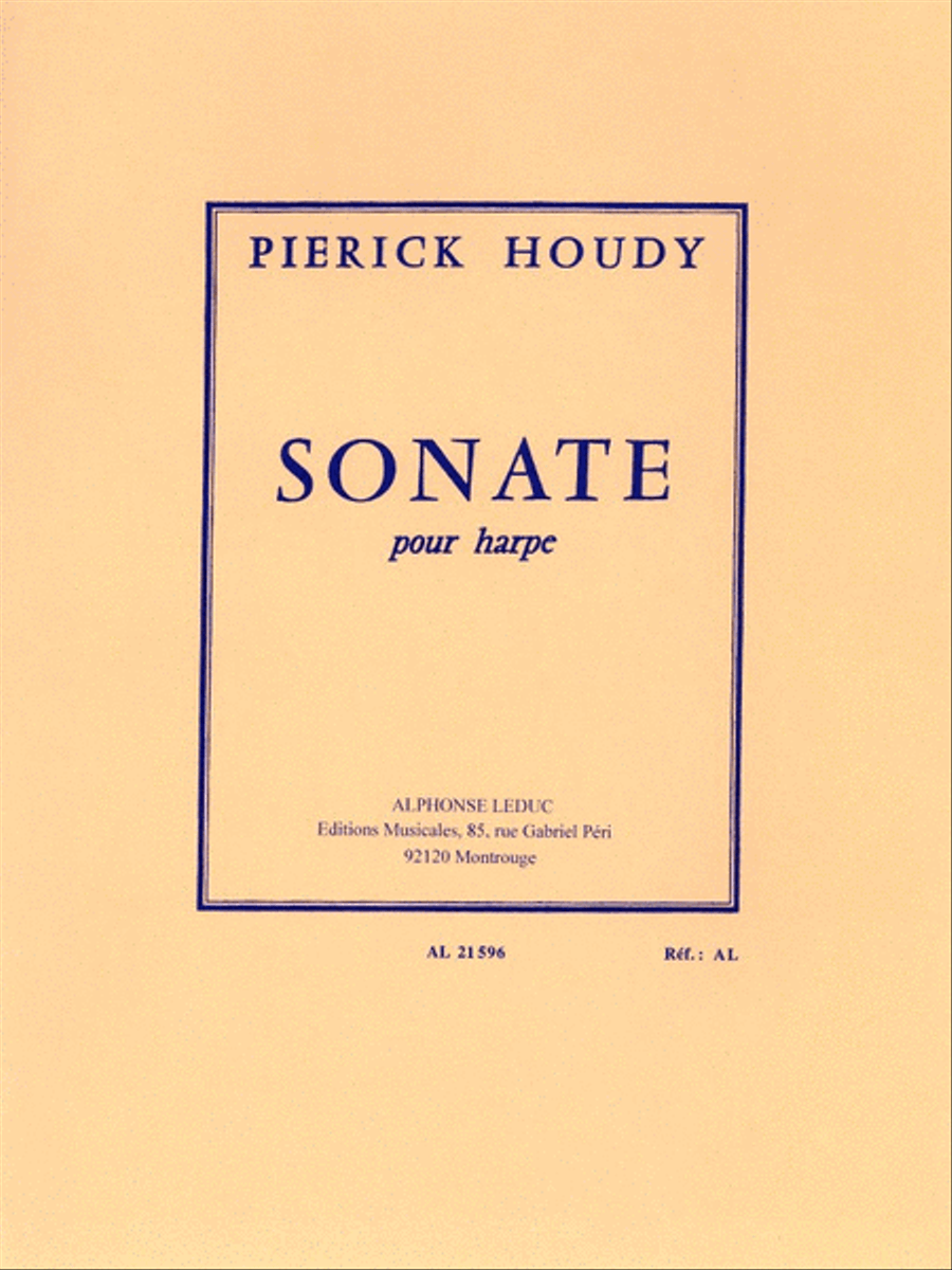 Sonata For Harp Harp scores gallery preview page 1