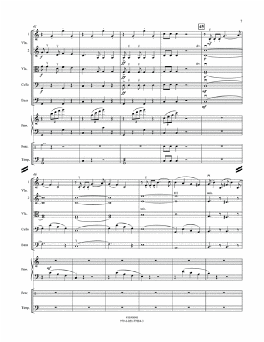 Cakewalk - Conductor Score (Full Score) Orchestra scores gallery preview page 6