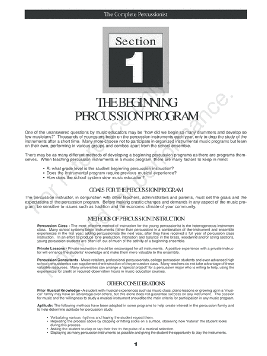 The Complete Percussionist Percussion scores gallery preview page 11