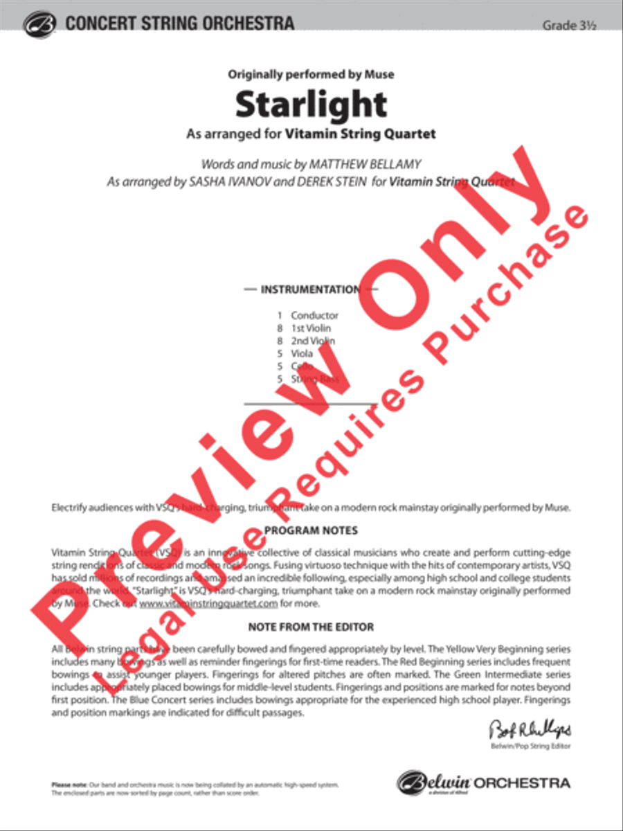 Starlight String Orchestra scores gallery preview page 18
