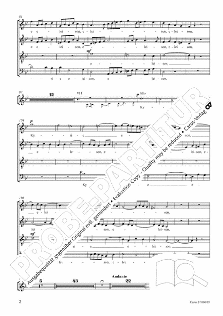 Messe a quatre voix 4-Part scores gallery preview page 3