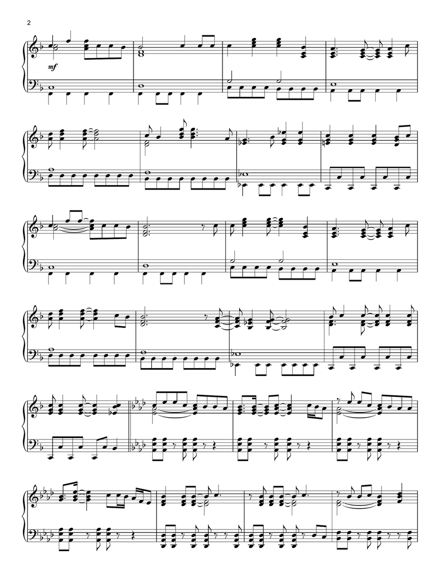 You'll Be In My Heart (Pop Version) (from Tarzan) Piano Solo scores gallery preview page 2