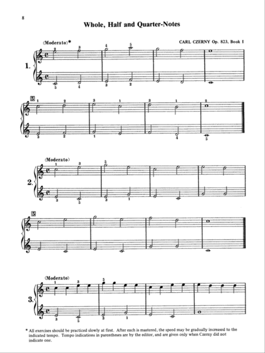 Czerny -- The Young Pianist, Op. 823 (Complete) Piano Method scores gallery preview page 5