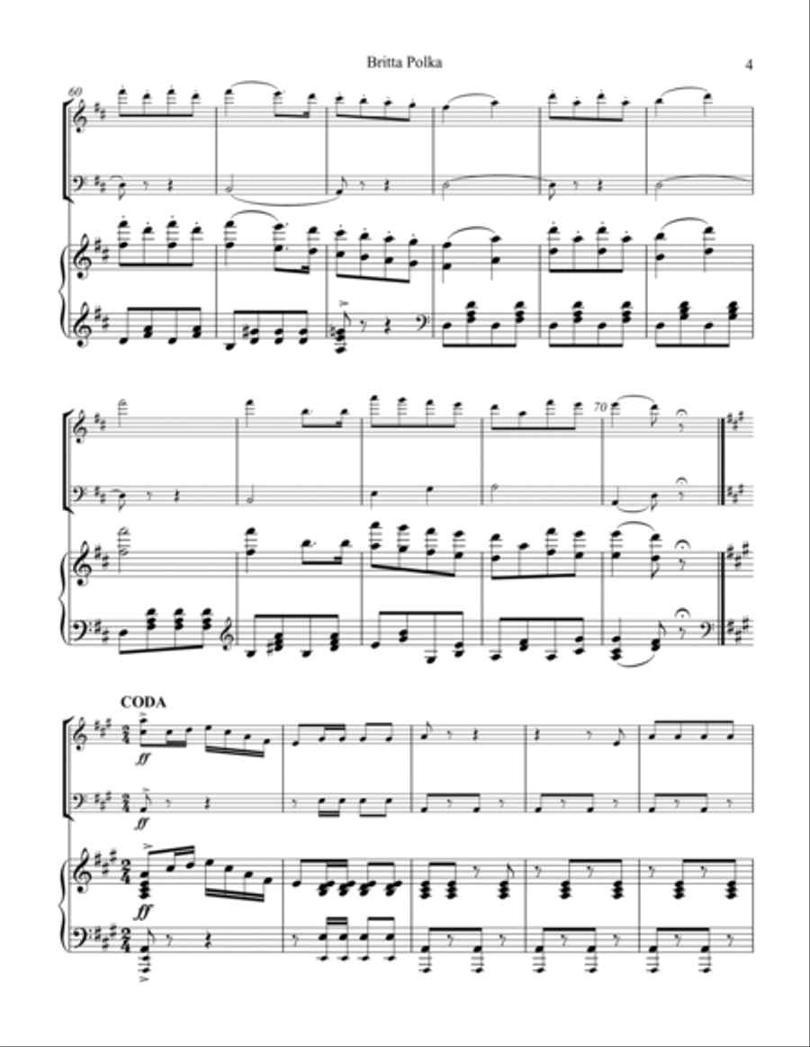 Britta Polka for piano trio Piano Trio scores gallery preview page 5