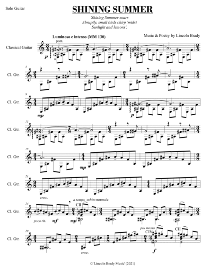 FOUR SEASONS & FINALE - Solo Guitar Classical Guitar scores gallery preview page 3